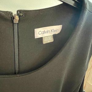 Black Calvin Klein Sleeveless Cocktail Dress